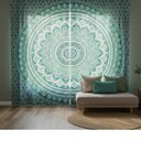 Ver imagem 3 de Manta Mandala Ombré Verde Menta