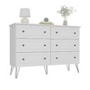 Ver imagem 2 de Cômoda Industrial 136cm C/ 6 Gavetas e Pés em Aço 100% Mdf Cor:branco