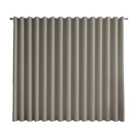 Cortina Basic Blackout Tecido Corta Luz 3,00x2,50m para Varão Simples 2m: Cinza