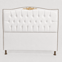 Ver imagem 2 de Cabeceira Greta 140cm Estofada Corino Modena p/ Cama Box Casal Quarto