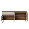 Buffet Aparador Ravi 4 Portas 1 Gaveta Nature Off White - Abmaza - 4