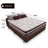 Cama Box Casal + Colchão De Molas - Comfort Prime - Classic Superlastic 138cm Marrom - 6