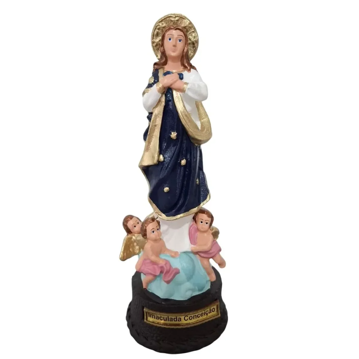 Imagem de Nossa Senhora da Imaculada Conceição de Borracha Inquebrável - 22 cm