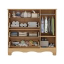 Ver imagem 4 de Cômoda Infantil 95cm 1 Porta e 4 Gavetas Dengo Multimóveis Mp4439 Madeirado/branco Madeirado/