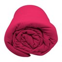 Ver imagem 2 de Lençol com Elástico Solteiro Portallar Malha 100% Algodão Liso Linha Casa Vermelho Fita