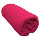 Ver imagem 1 de Lençol com Elástico Solteiro Portallar Malha 100% Algodão Liso Linha Casa Vermelho Fita