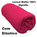 Ver imagem 3 de Lençol com Elástico Solteiro Portallar Malha 100% Algodão Liso Linha Casa Vermelho Fita