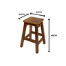 Banquinho Madeira Banco Banqueta Tamborete Altura 48cm - 1