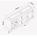 Ver imagem 7 de Rack para Tv até 70 Polegadas Madeira Maciça Carvalho Rústico Elliottiis Marin Brasil