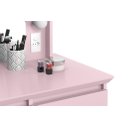 Ver imagem 3 de Penteadeira Camarim Str Estilo Retrô com Tampo de 15 Mm Cor Rosa Pt