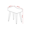 Ver imagem 4 de Penteadeira Camarim Str Estilo Retrô com Tampo de 15 Mm Cor Rosa Pt