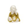 Trio de Buda Gordinho 15cm Gesso Perolizado - 4