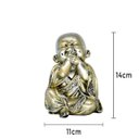 Ver imagem 7 de Trio de Buda Gordinho 15cm Gesso Ferro