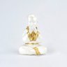 Trio de Buda 15cm Médio Gesso Perolizado - 4