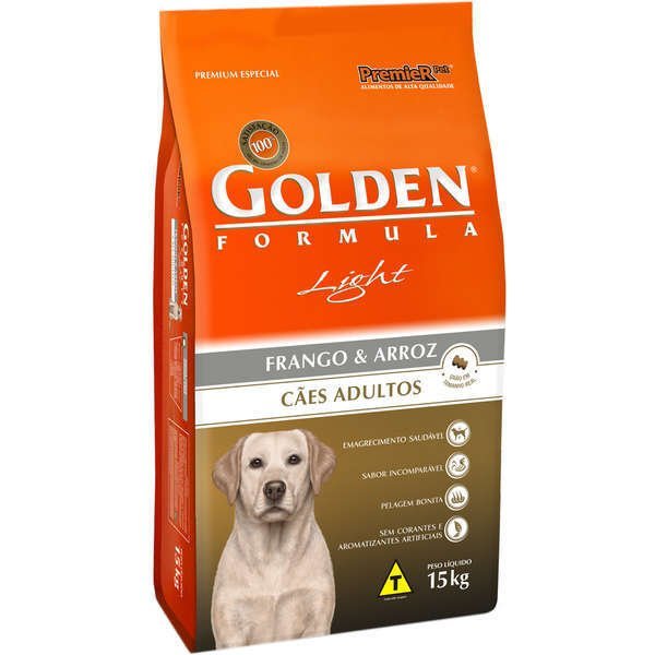 Raçao Golden Formula Light Frango E Arroz 15 Kg