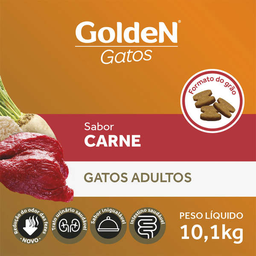 Ração Golden Gatos para Gatos Adultos sabor Carne 10kg - Premie - 3