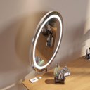 Ver imagem 3 de Penteadeira Jazz Espelho LED 87133 Off White/Nature Imcal