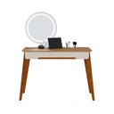 Ver imagem 1 de Penteadeira Jazz Espelho LED 87133 Off White/Nature Imcal