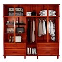 Ver imagem 3 de Guarda-roupa Casal Suécia Madeira Maciça 10 Portas 4 Gavetas com Espelho Mel - Pnr Móveis
