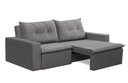 Ver imagem 2 de Sofá Retrátil 2 Lugares 1,80m Londres Suede Cinza Mirra Decor