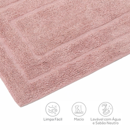 Tapete para Banheiro Happy Rosa 40cmx60cm Kapazi - 4