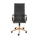 Ver imagem 3 de Cadeira de Escritório Giratória Eames Preta - Alta | Rose Gold