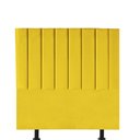Ver imagem 2 de Kit Cabeceira e Calçadeira Baú Solteiro 100cm Carla Courino Amarelo - D A DECOR