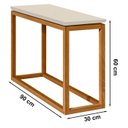 Ver imagem 4 de Mesa De Apoio Sala De Estar 13X30 Off White Nature Tebar