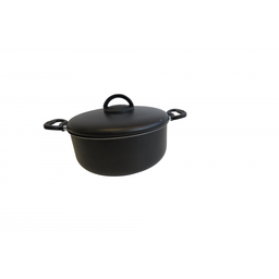Caçarola Extra - Asa em Baquelite - Tampa em Alumínio - Cor Preta - Panela de Aluminio com Tampa - C - 4