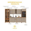 Ver imagem 5 de Armário de Cozinha Modulada Completa Fidelitá Berlim 6 Peças 340cm 14 Portas 3 Gavetas sem Tampo