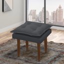 Ver imagem 1 de Puff Opala Retangular Sala e Quarto Bellamado Cor:cinza