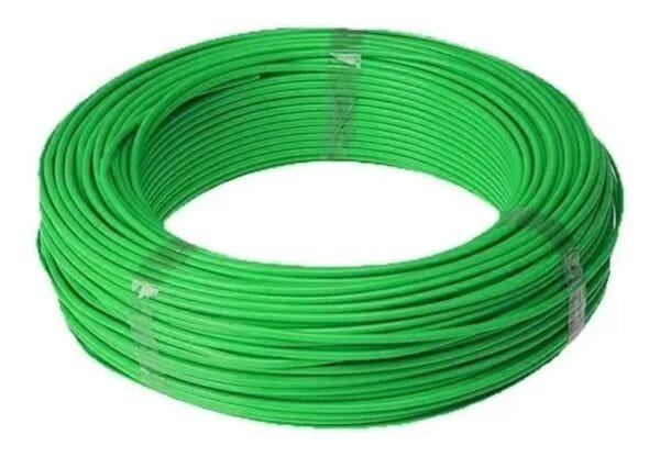Fio Cabo Elétrico Cobre Flexível 2,5mm 750V 60 Metros Verde - 1