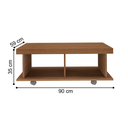 Ver imagem 2 de Mesa de Centro 4 Rodízios e 2 Nichos Irati Cinamomo