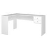 Escrivaninha Mesa Computador Em L 150 cm Home Office Branca - 3