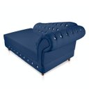 Ver imagem 5 de Divã Chesterfield 1,65M Capitonado com Strass Suede Azul Marinho - D'Rossi