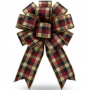 Ver imagem 1 de Fita Decorativa Natalina Xadrez 6,3cm X 9,14m para Laços