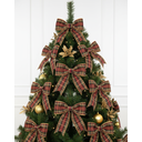 Ver imagem 3 de Fita Decorativa Natalina Xadrez 6,3cm X 9,14m para Laços