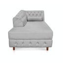 Ver imagem 4 de Divã Chesterfield 1,65M Capitonado com Strass Suede Cinza - D'Rossi