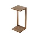 Ver imagem 3 de Mesa de Cabeceira Pequena 30x30x65cm Freijó Quarto Sala