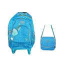 Ver imagem 1 de Kit Mochila Rodinha Flamingo + Lancheira + Chaveiro Mc4001