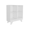 Nicho Organizador Estante Retrô Branco com 4 Compartimentos 2869 para Livros ou Brinquedos - 2
