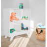 Nicho Organizador Estante Retrô Branco com 4 Compartimentos 2869 para Livros ou Brinquedos - 5