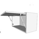 Ver imagem 3 de Armário Aéreo Multiuso 1,20m Donatello Branco e Preto 100% Mdf 15mm Rino Móveis
