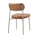 Ver imagem 3 de Kit 2 Cadeira Lavínia Bouclê para Sala de Jantar Gourmet:amarula/aço Champanhe