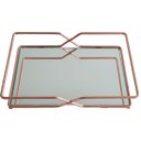 Ver imagem 2 de Bandeja Espelhada para Perfumes Decoração Banheiro Lavabo Rosé
