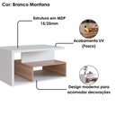 Ver imagem 3 de Mesa de Centro para Sala 68 Cm B92 Branco Montana Novam