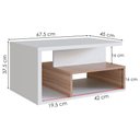 Ver imagem 5 de Mesa de Centro para Sala 68 Cm B92 Branco Montana Novam