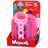 Carrinho Infantil Bebê Criança Para Puxar com Blocos Mipuxa Cardoso Toys - Rosa - 4
