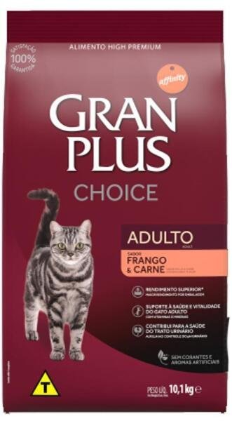 Ração Granplus Choice Frango E Carne Para Gatos Adultos