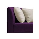 Ver imagem 3 de Recamier Heitor 160cm Com Almofada Lado Direito Suede Cor Roxo/bege